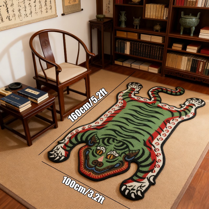 Electronics Repair Desk - VIKAMA Tiger Pattern Rug Non-slip and