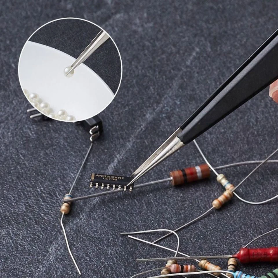 Precision Tweezers Set ESD-10/ - Electronics Repair Workshop review and price