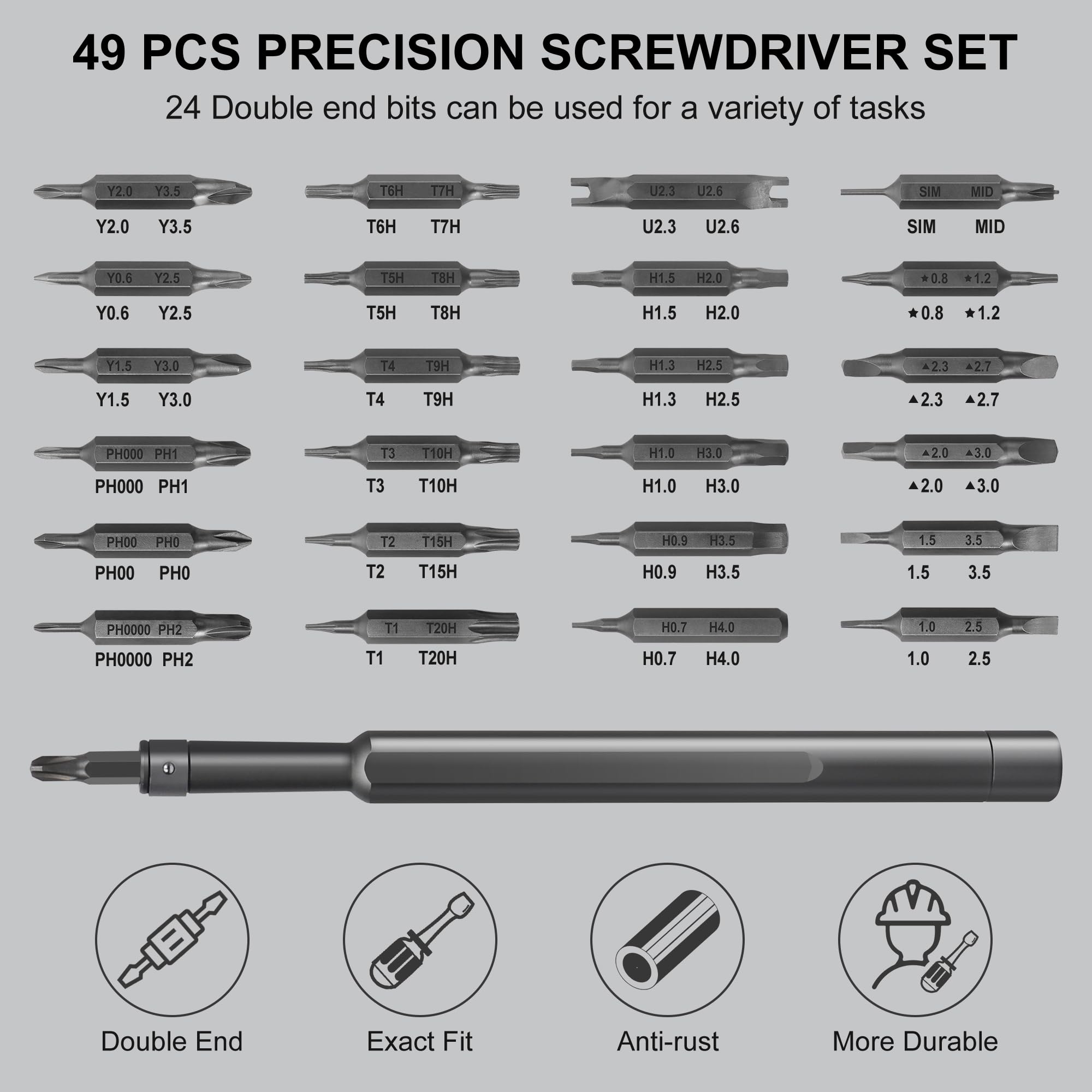 49 in 1 Magnetic Screwdriver S - Electronics Repair Xbox review and price